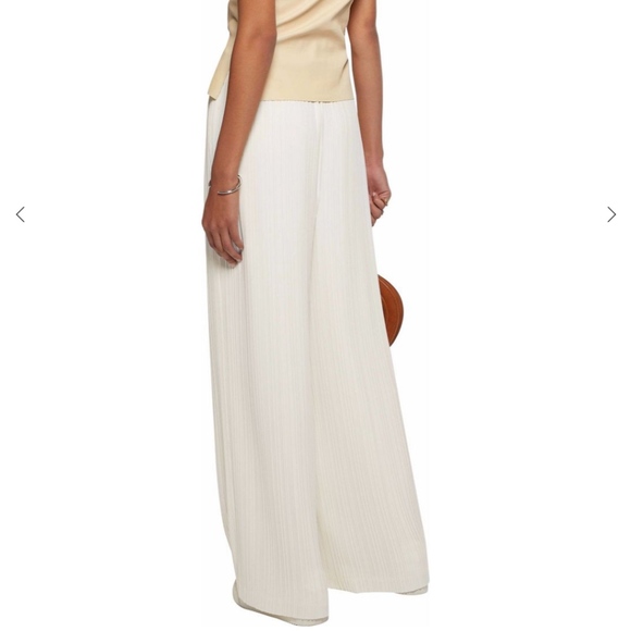 Helmut Lang Small Pleated Crepe Wide Leg Pants NWT - Picture 3 of 8